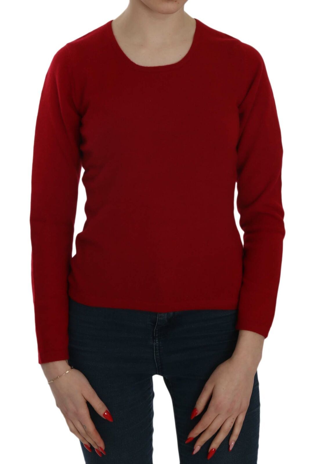 Wunderschöner Rundhalsausschnitt Kaschmirpullover