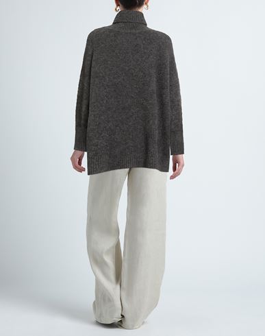 Woman Turtleneck Charcoal Size XS/S Polyamide, Alpaca wool, Wool, Elastane