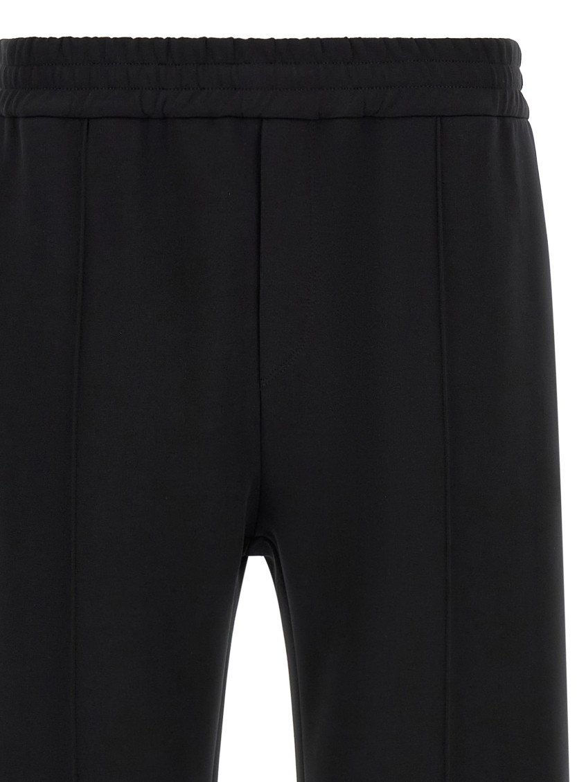 Black Solid Track Pants