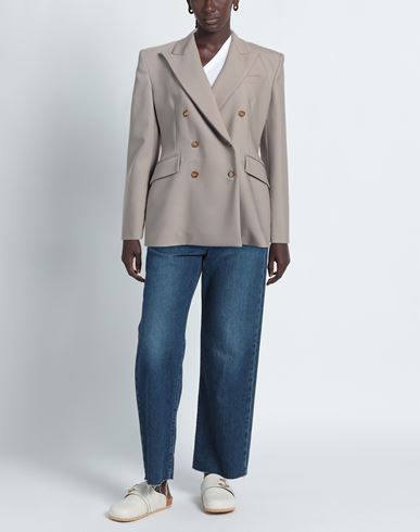 Crida Milano Woman Blazer Sand Size 2 Virgin Wool, Lycra