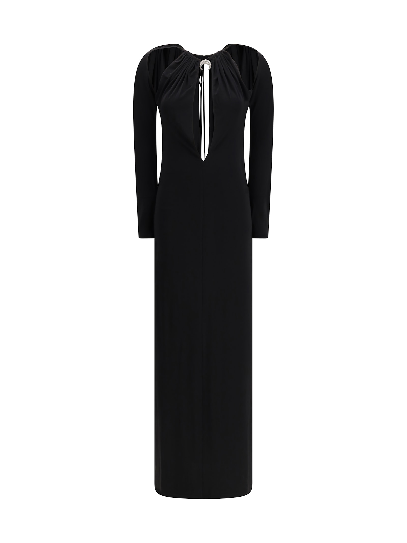Black Jersey Long Dress