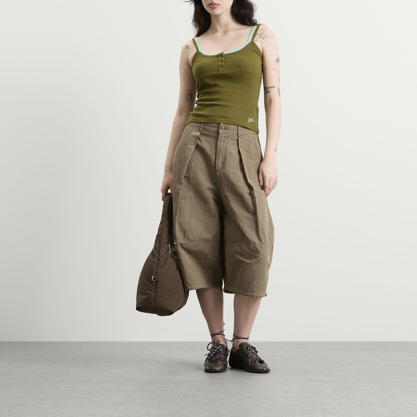 Women's Britt Layered Cami Green