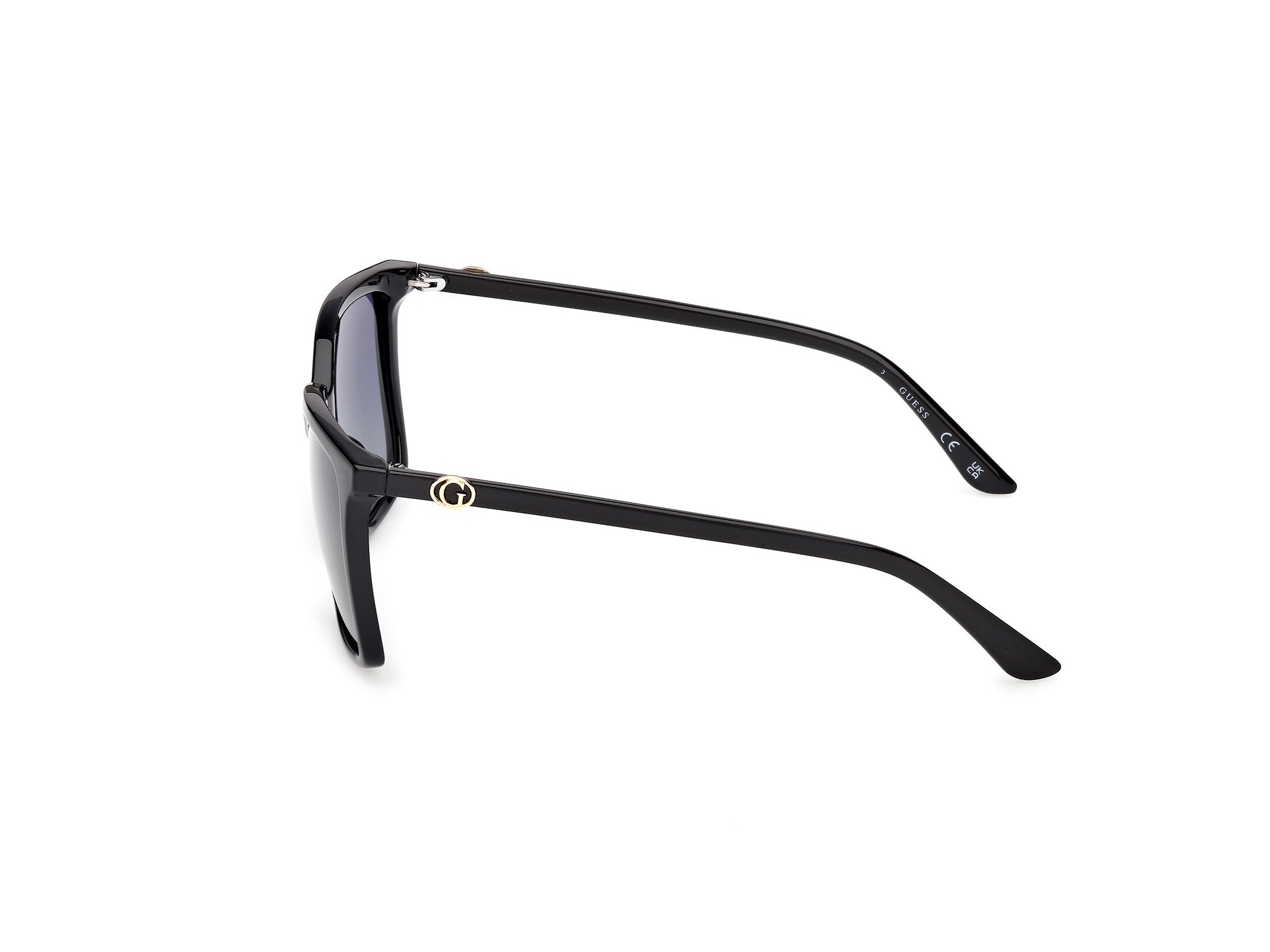 Guess Mujer Guess GU00258 01D Gafas de sol Inyectado Negro Fumar Cuadrada Polarizado