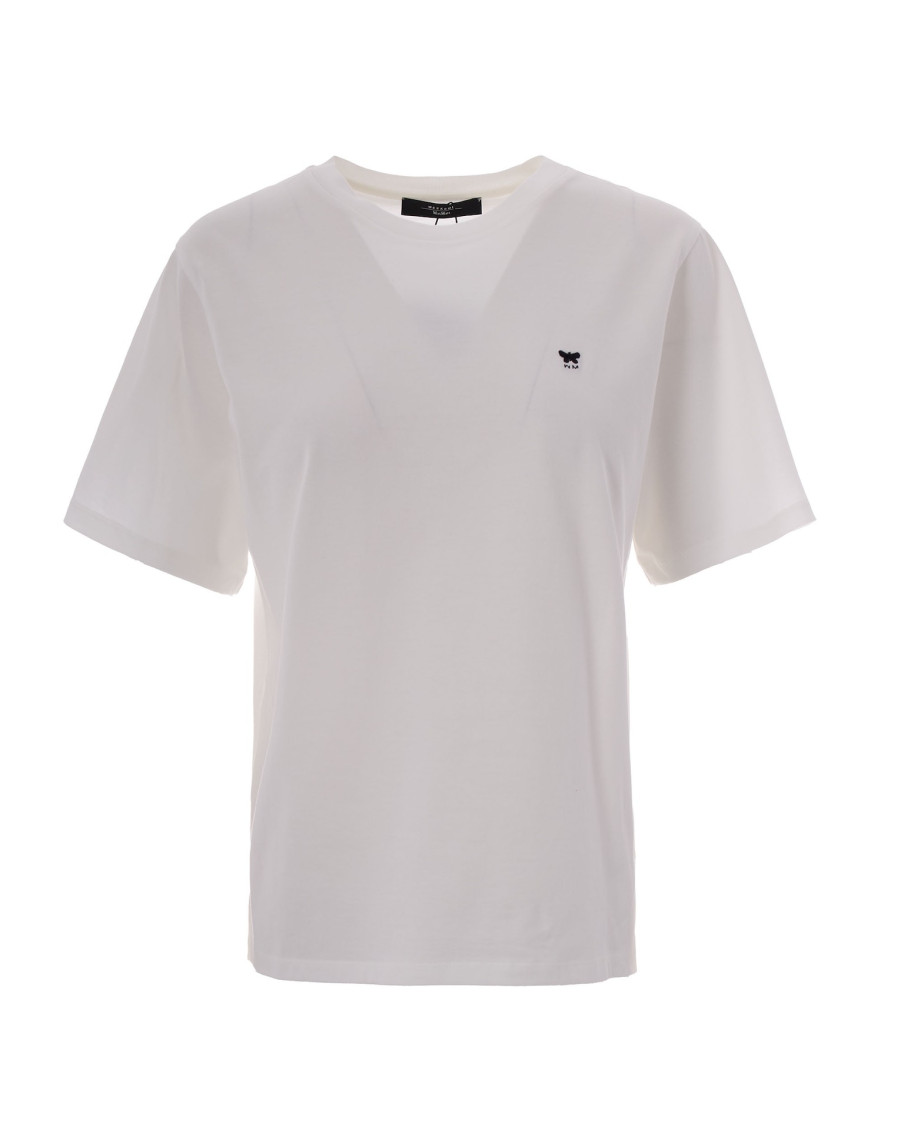 White Crew Neck Logo T-Shirt