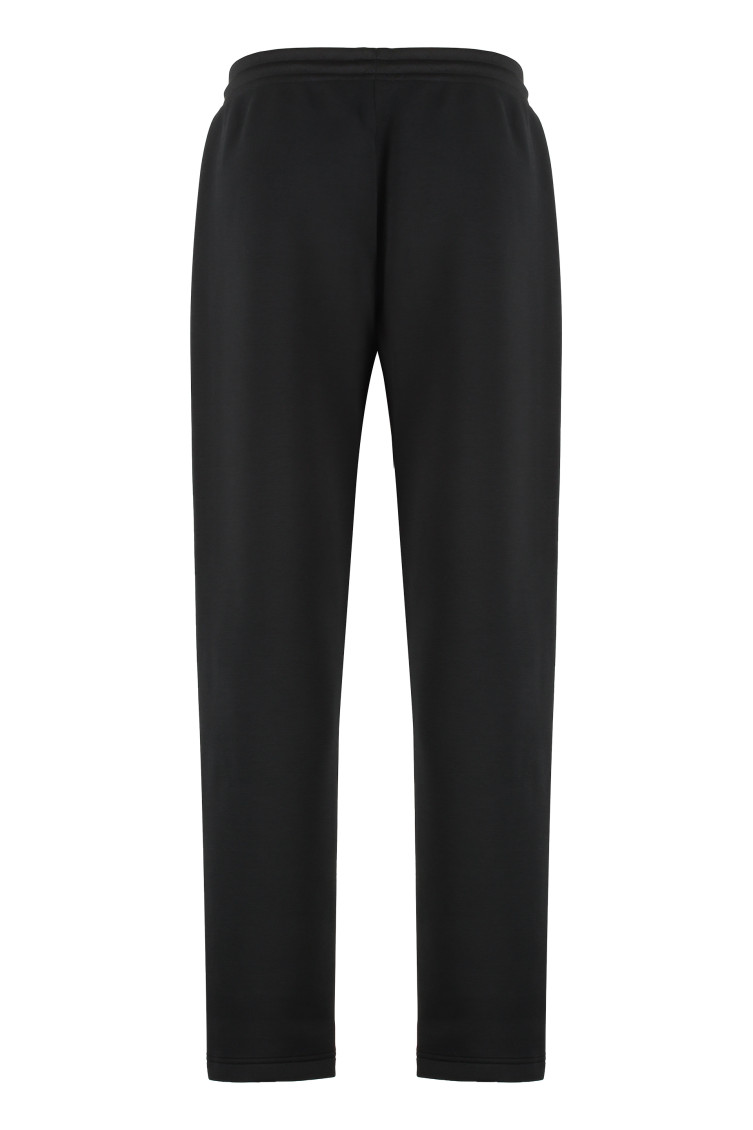 Black Polyester Logo Jogger