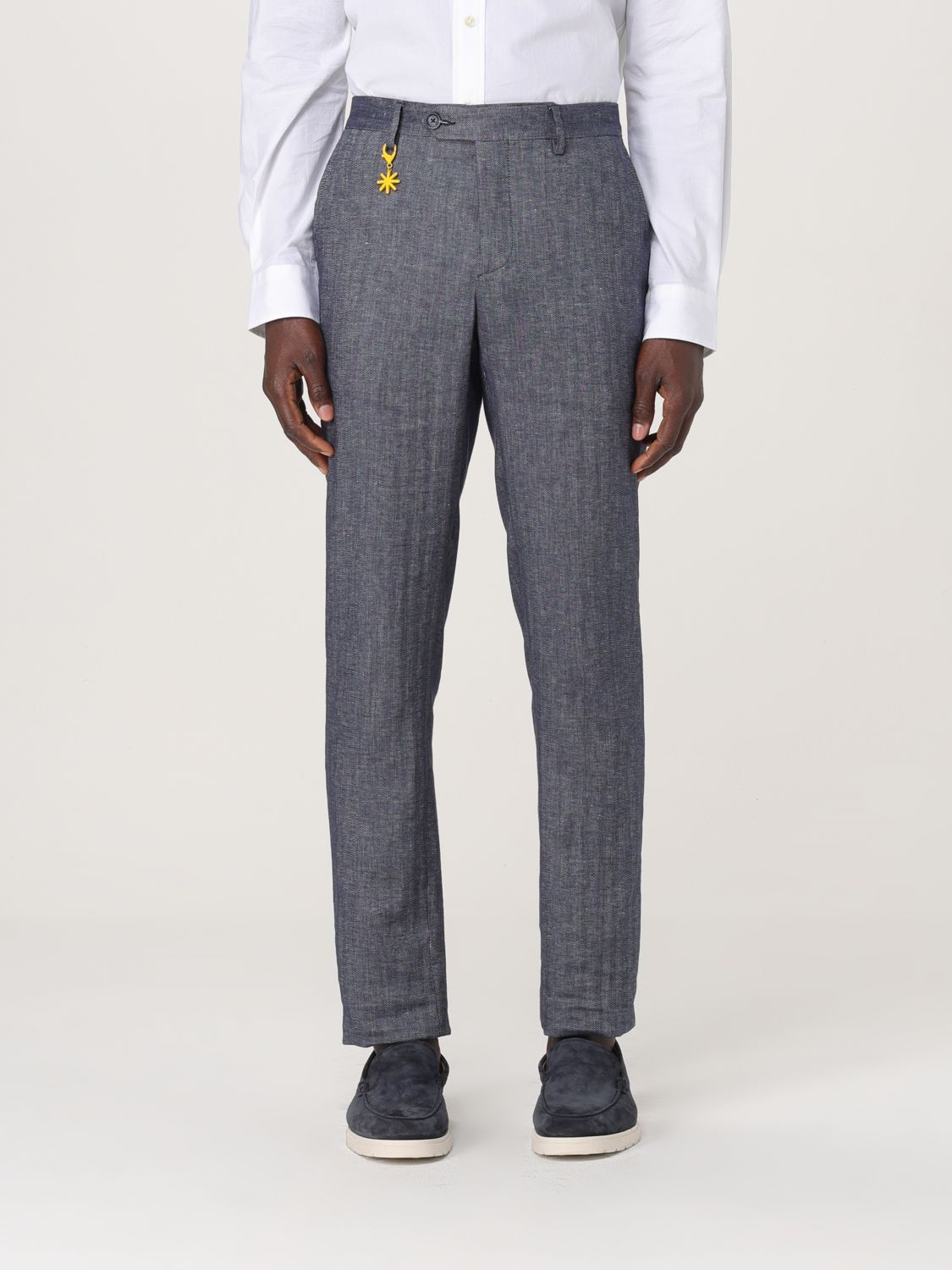 Pants Men color Blue