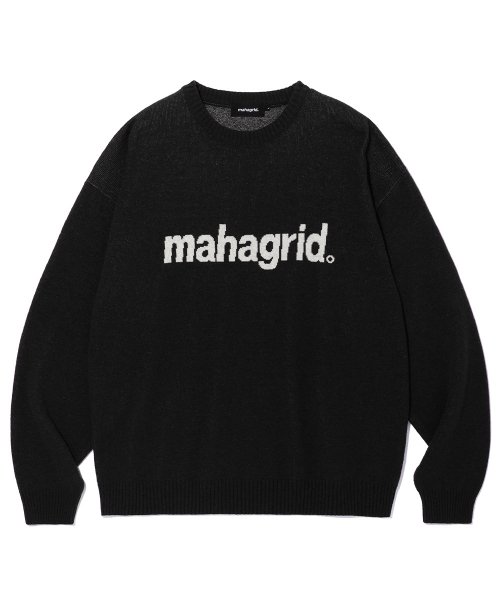 BASIC LOGO KNIT SWEATER_BLACK