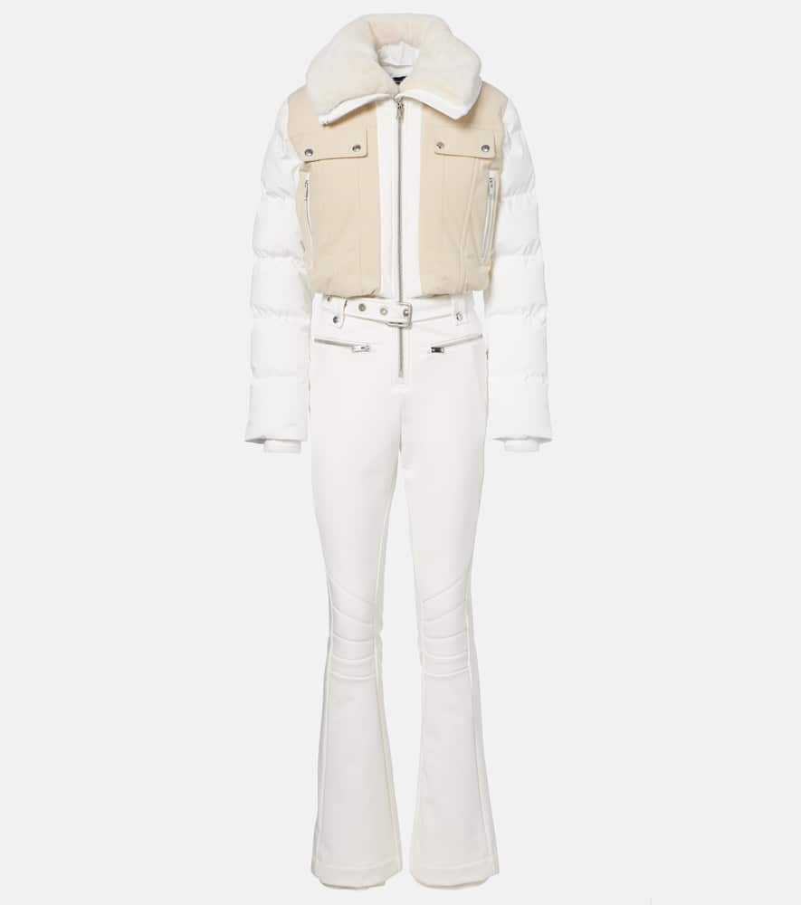 Karei corduroy-trimmed ski suit