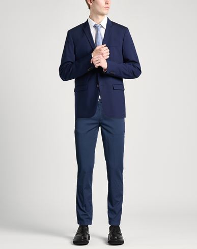 Man Pants Navy Size 28 Cotton, Elastane