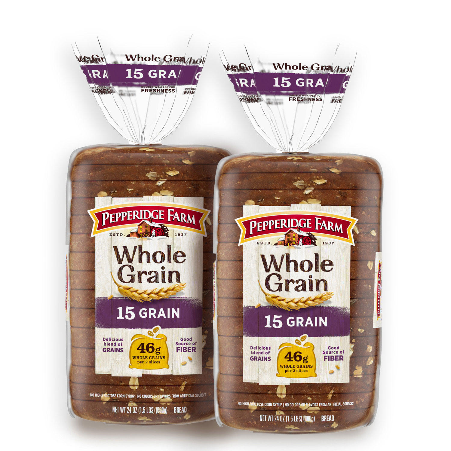 Whole Grain 15 Grain Bread 24 oz.