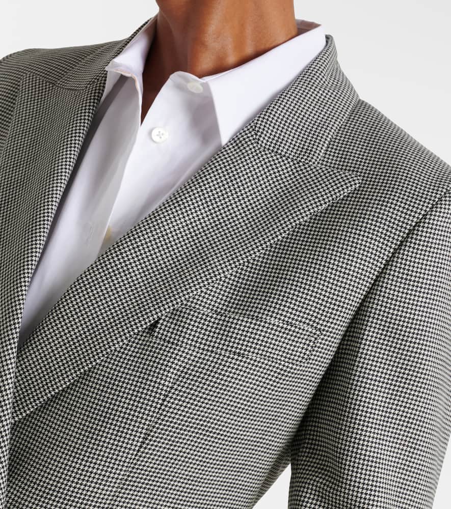 Blazé Milano Charmer houndstooth virgin wool blazer