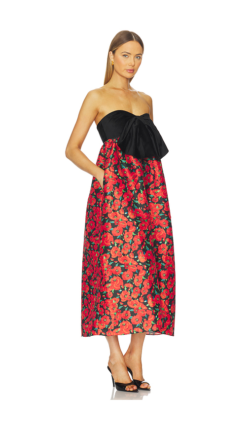 KIKA VARGAS Charlotta Dress in Red. 0. Also , 4