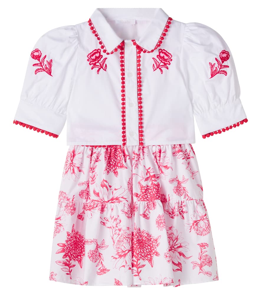 Cotton shirt and skirt set