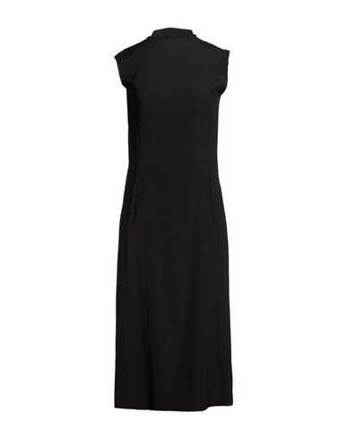 Woman Midi dress Black Size S Silk, Elastane