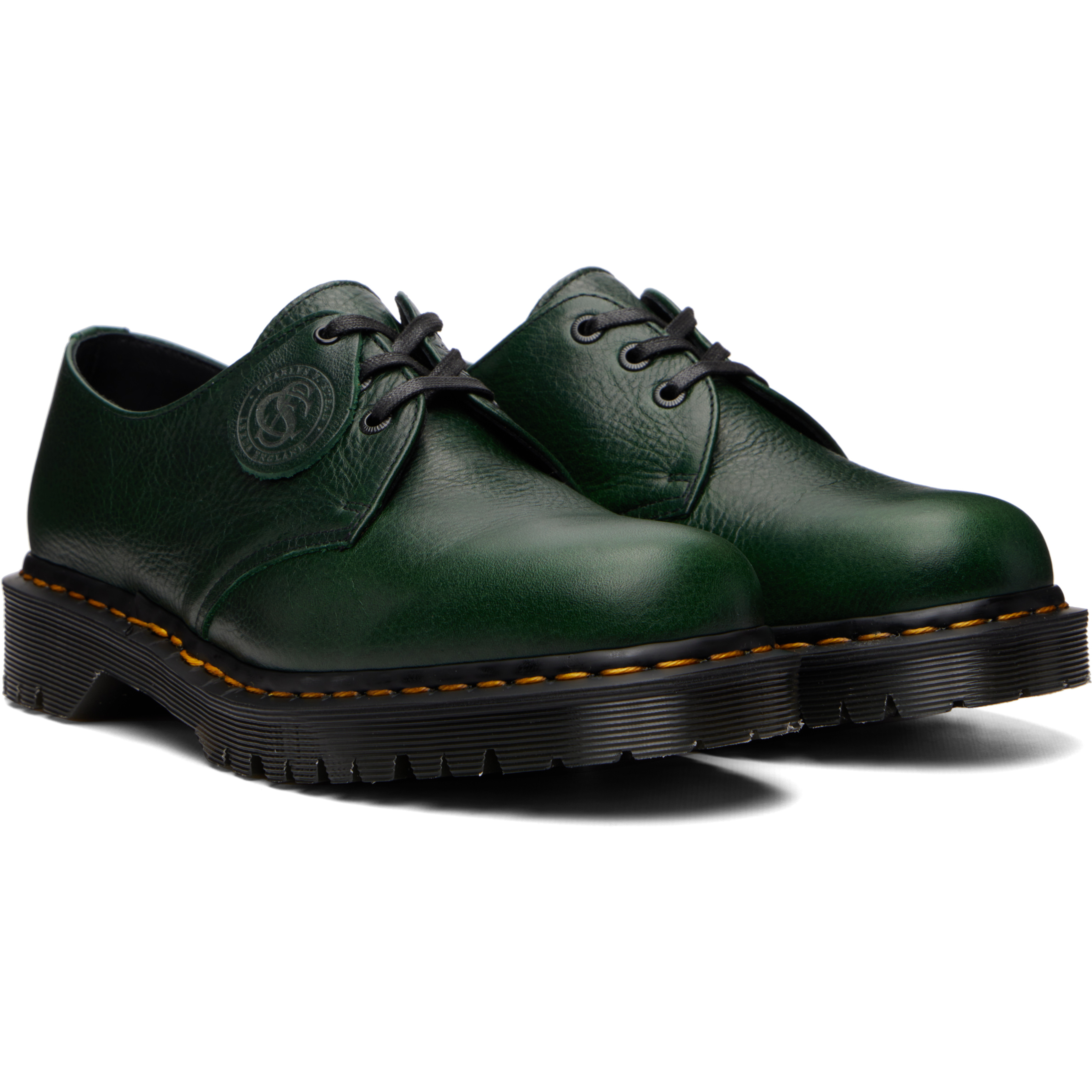 Green 1461 'Made In England' Buckingham Leather Derbys