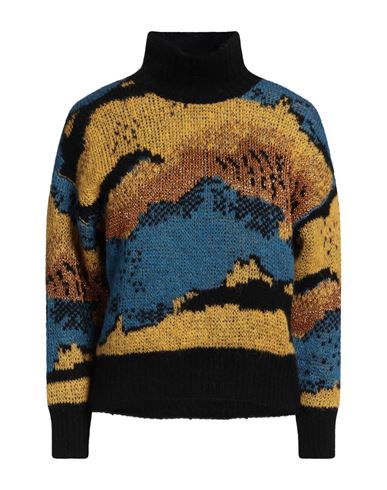 Woman Turtleneck Azure Size M Acrylic, Mohair wool, Polyamide, Virgin Wool, Polyester