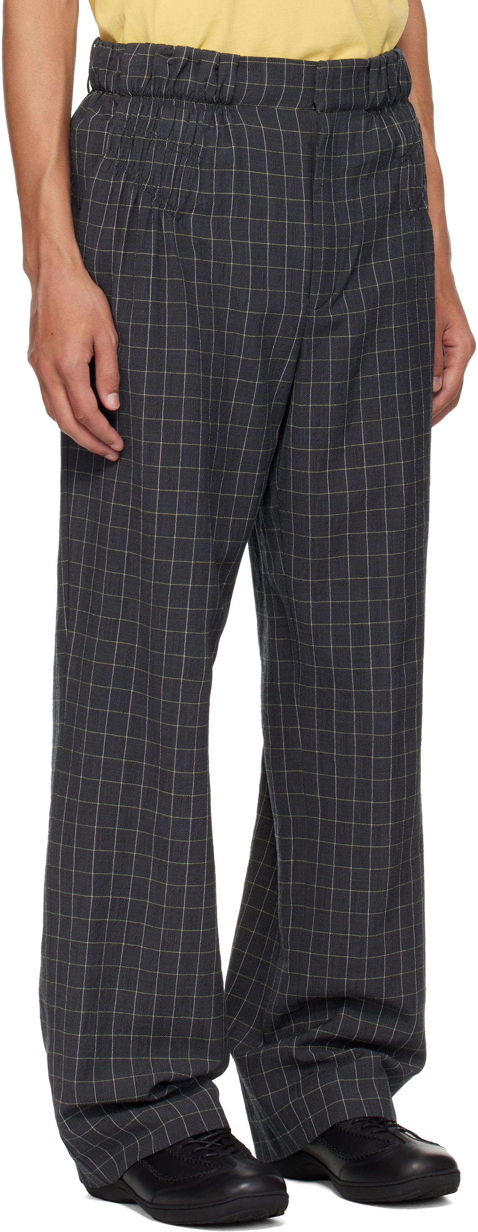Gray Minna Gathered Trousers