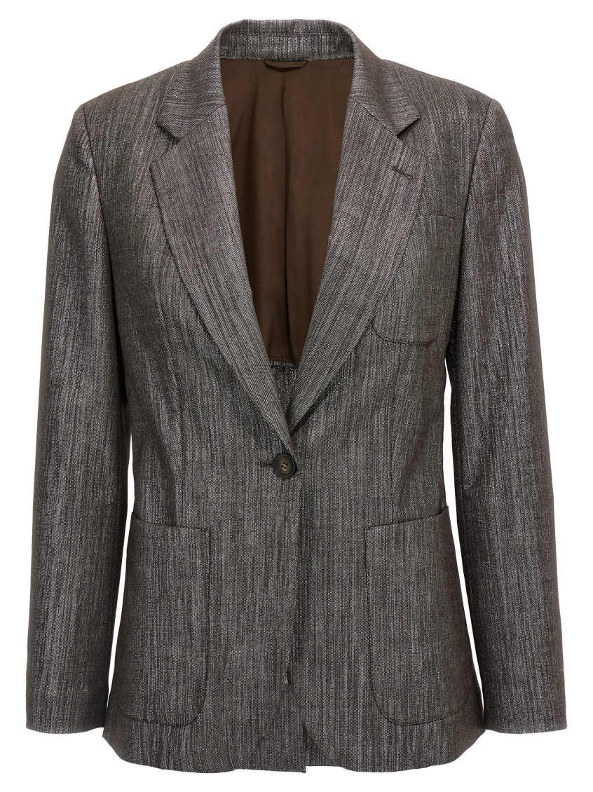 Lurex Fabric Blazer
