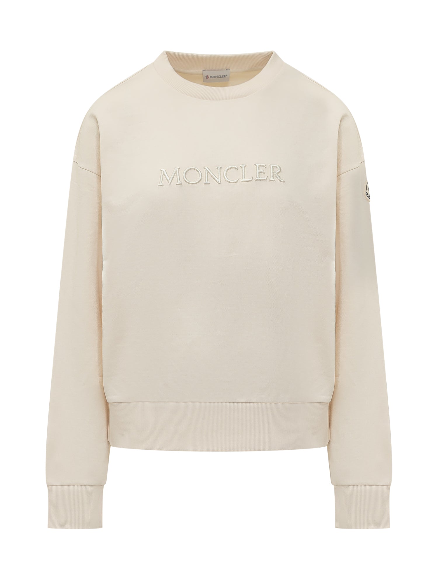 Front Embroidered Cotton Sweatshirt