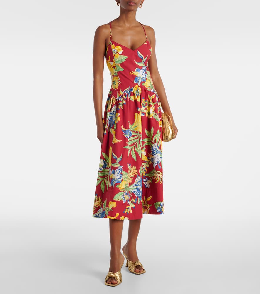 Polo Ralph Lauren Floral cotton midi dress