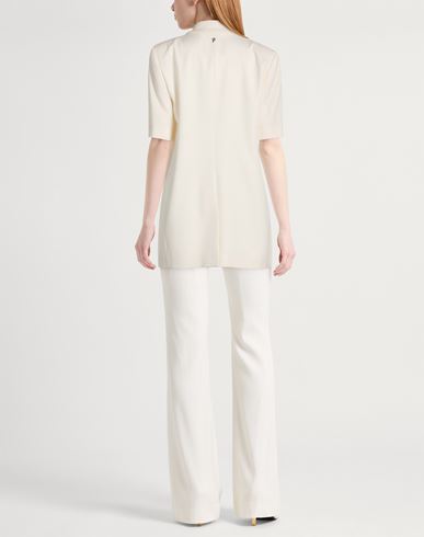 Woman Blazer Off white Size 8 Virgin Wool, Elastane