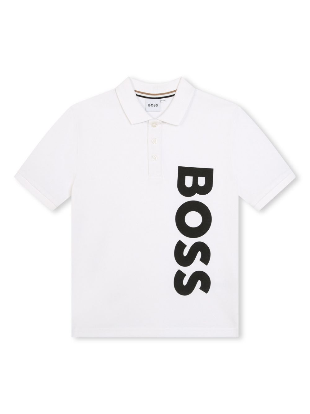 Logo-print cotton polo shirt - White