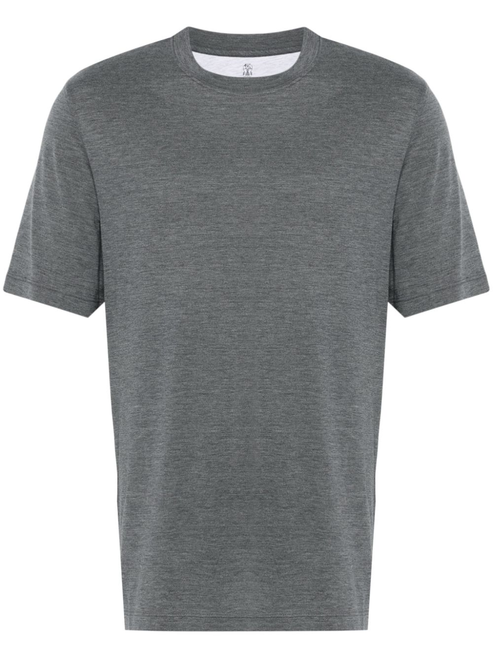 Mélange-effect T-shirt - Grey