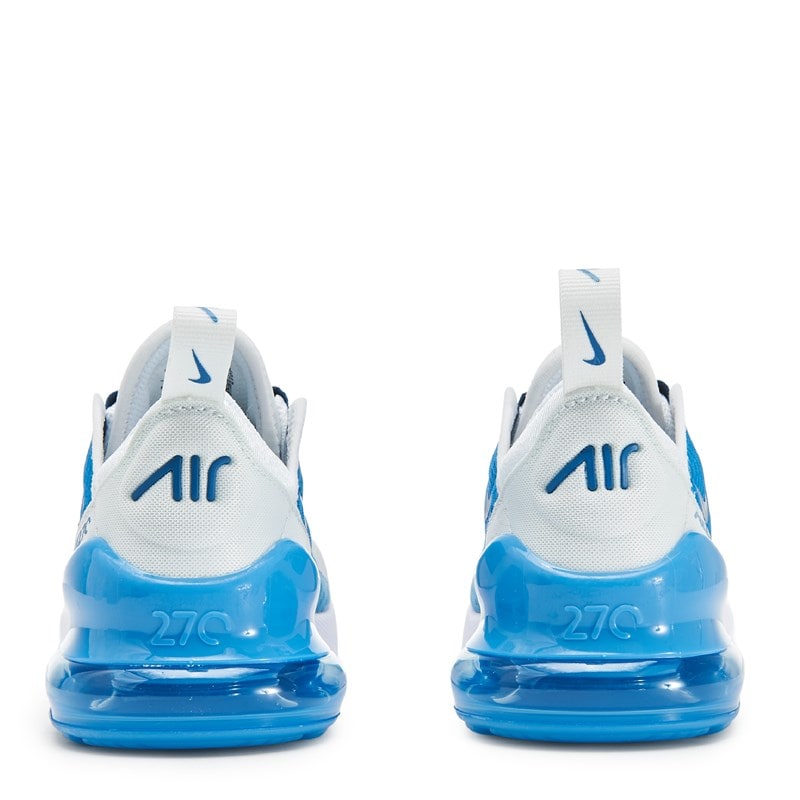 Kids' Air Max 270 Sneaker Little Kid Shoes (White/Blue)
