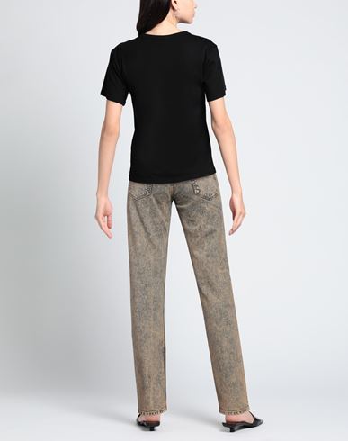 Woman Jeans Apricot Size M Cotton, Elastane