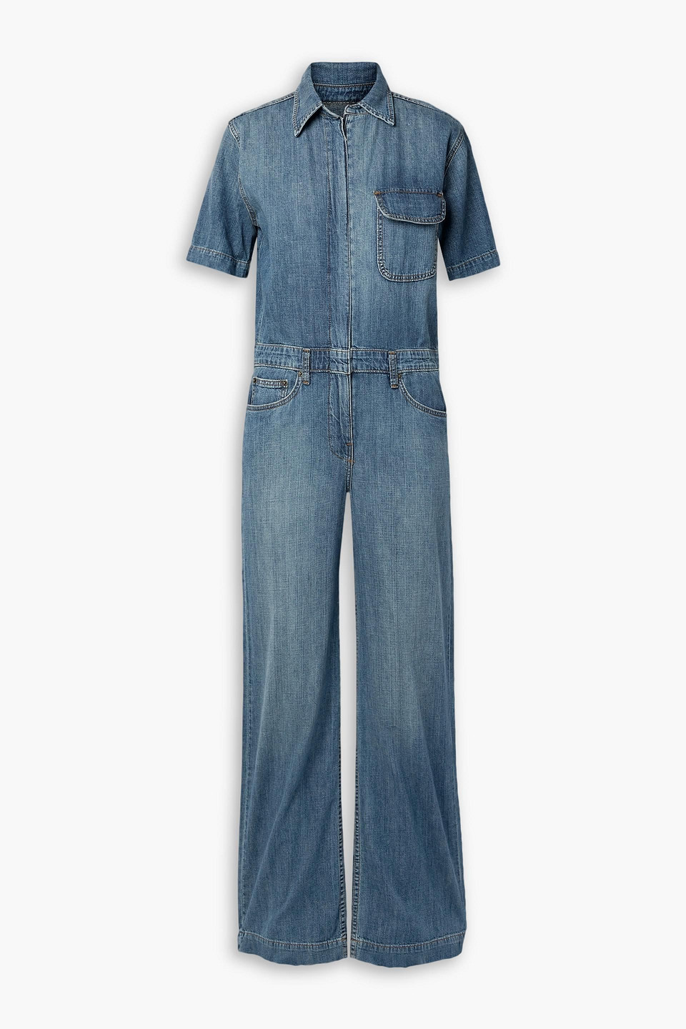 Girlfriend denim jumpsuit