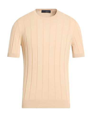 Man Sweater Sand Size 36 Cotton