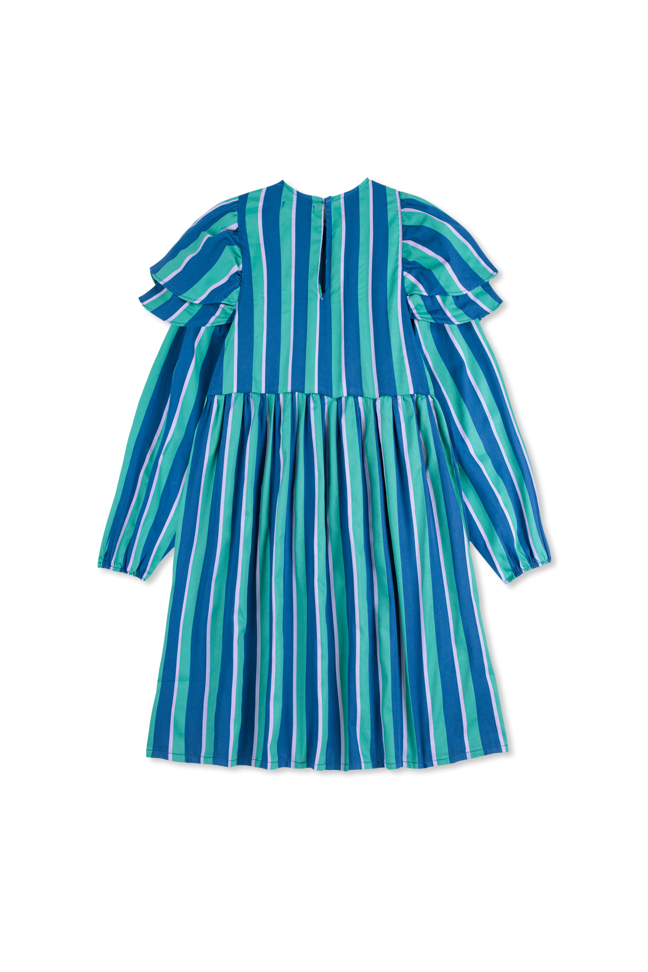 Dress With Striped Pattern, Unisex, Blue