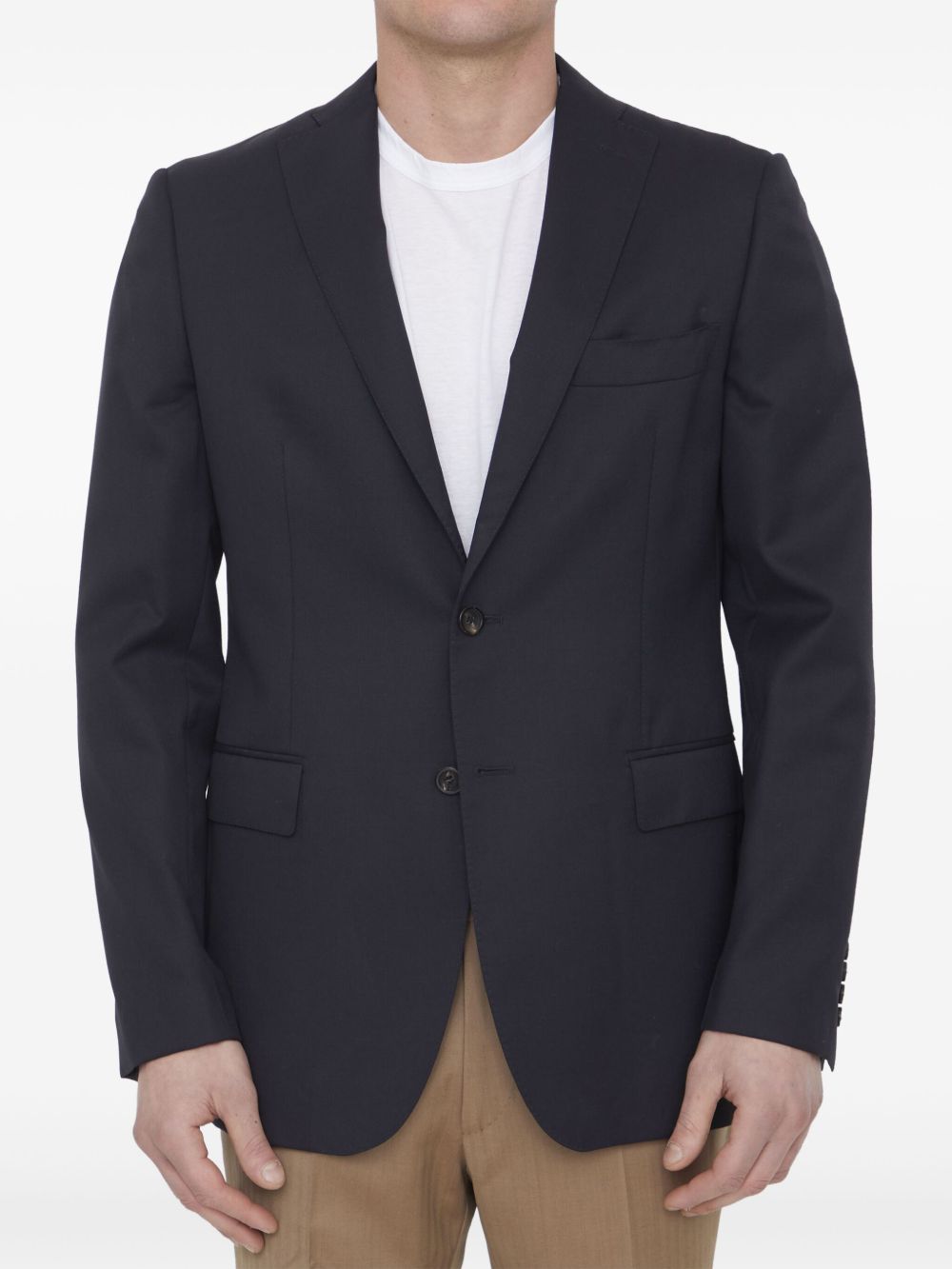 Tonello wool blazer - Blue