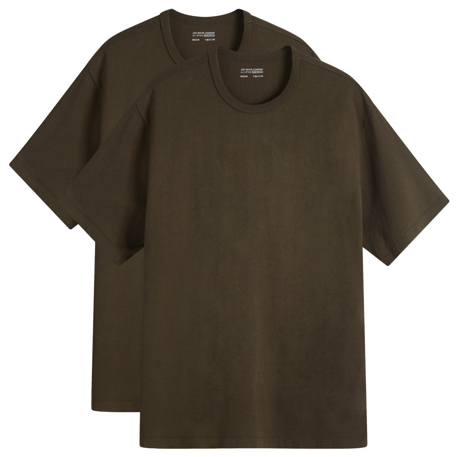 Men's Tubular T-Shirt 2-Pack in Black Olive