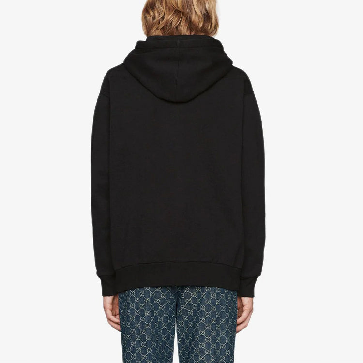 X Disney Pattern Printed Long Sleeve Sweater For Men Black
