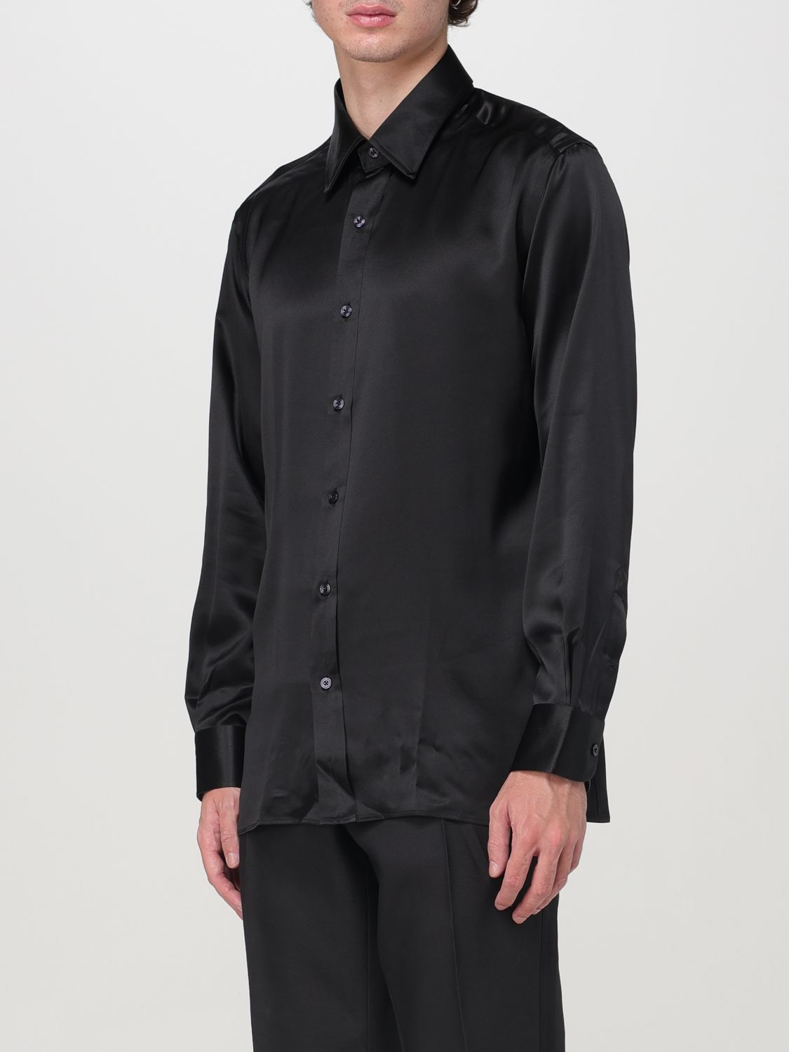 Camicia In Seta Slim Fit