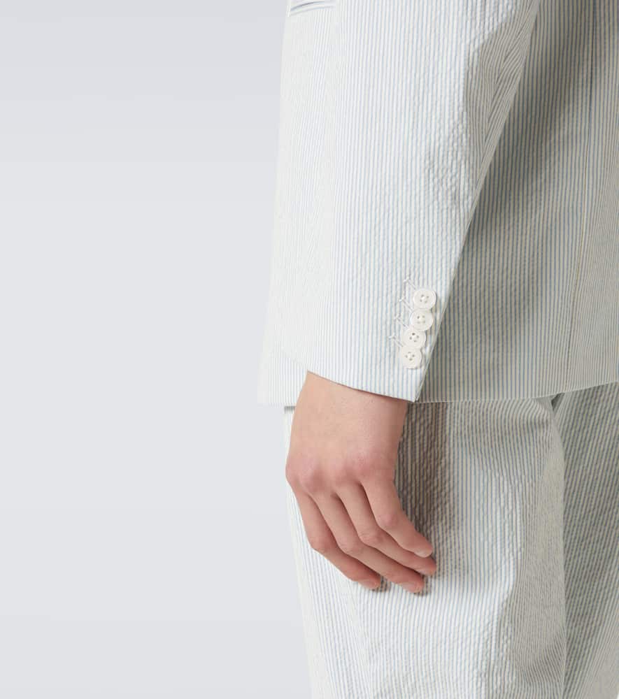 Garret cotton-blend seersucker blazer