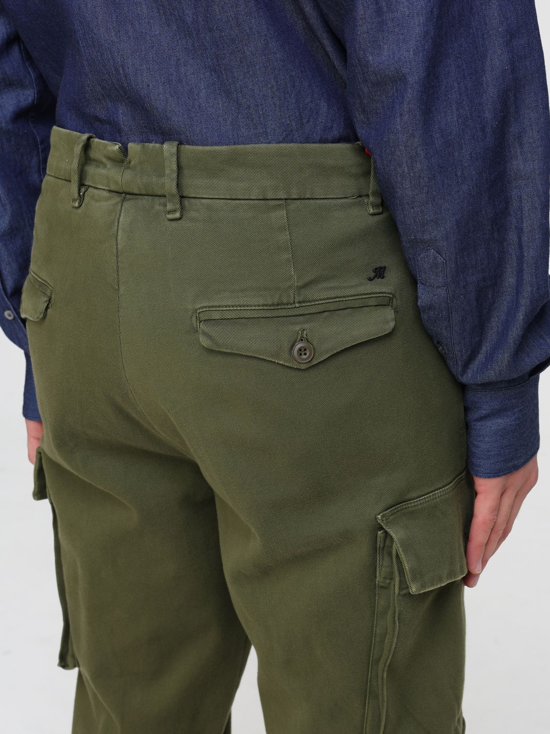 Pants Men color Green