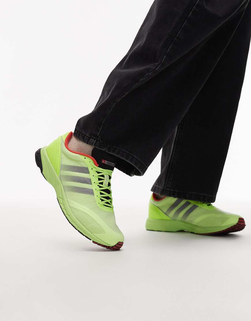 Adidas Adios OG trainers in yellow and black