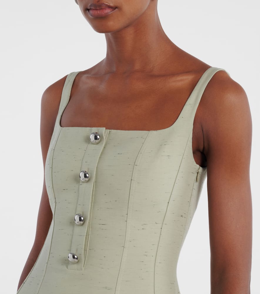 Orrie cotton-blend midi dress