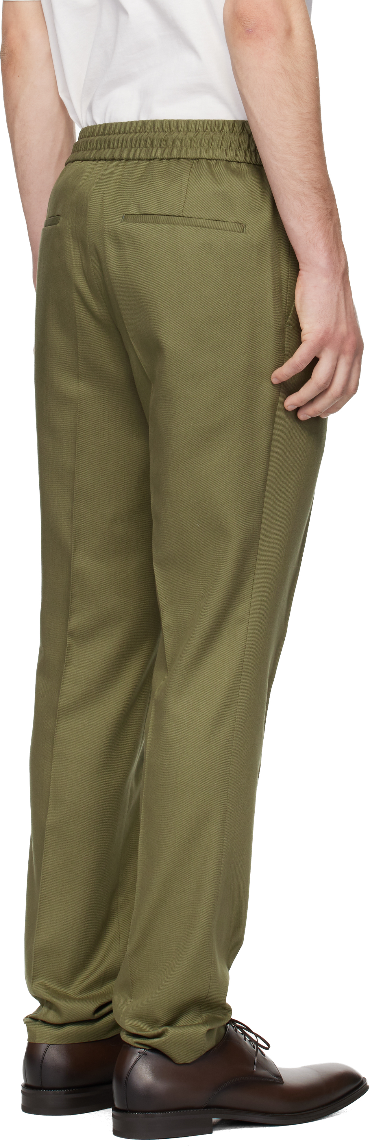 Khaki Slim-Fit Trousers
