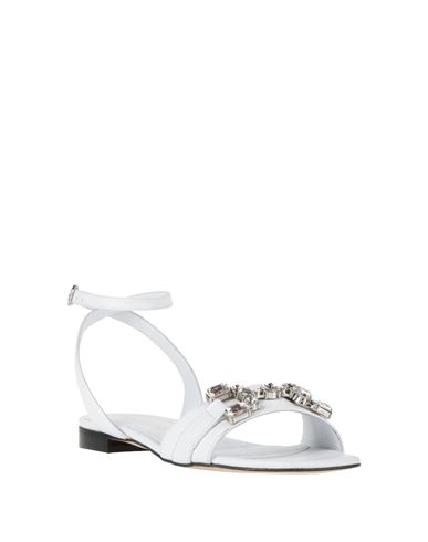 Woman Sandals White Size 11 Leather