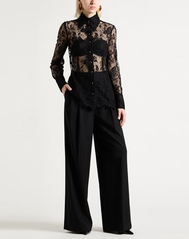 Woman Shirt Black Size 6 Cotton, Polyamide