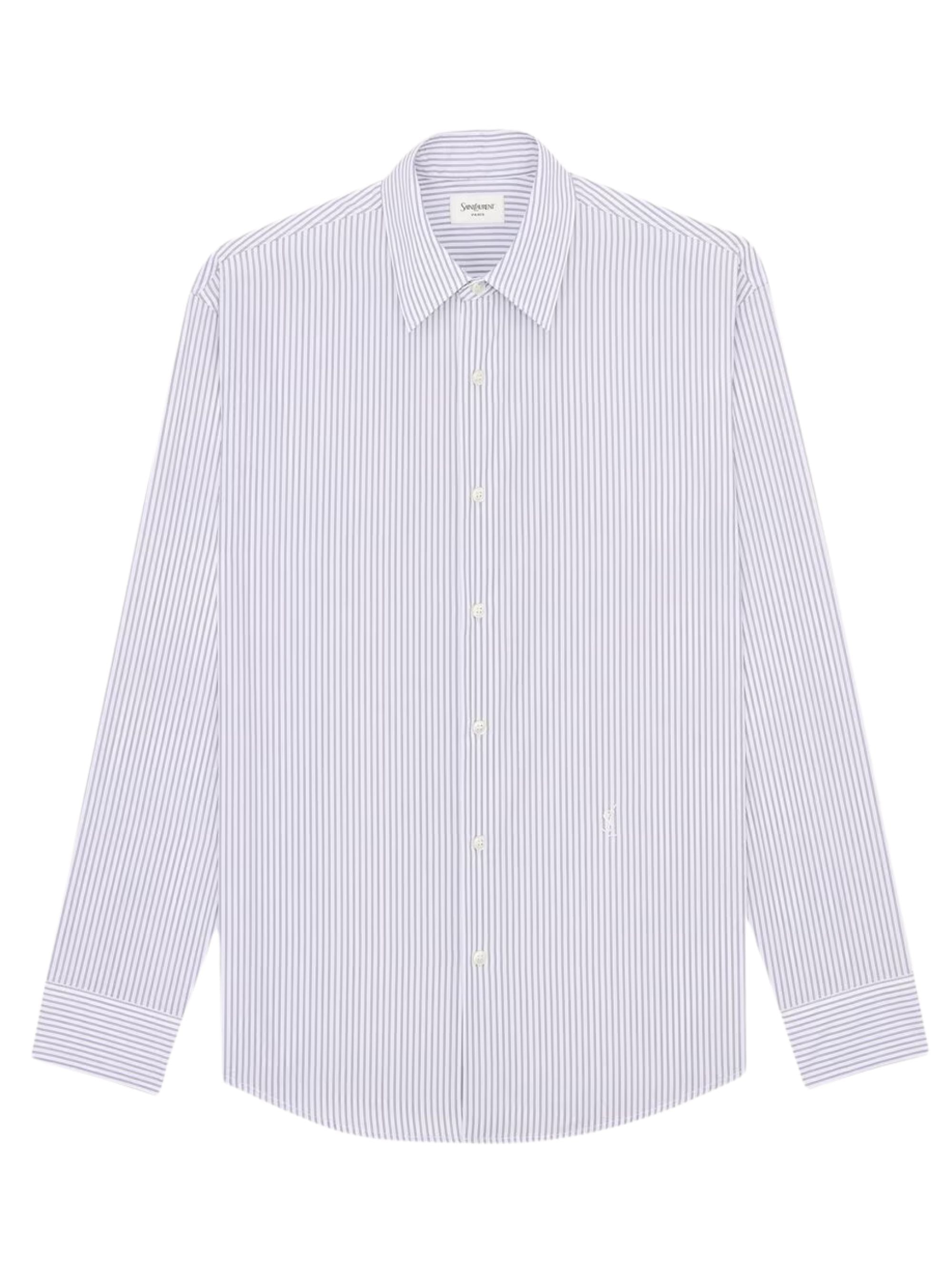 CASSANDRE Shirt in Striped Cotton Poplin
