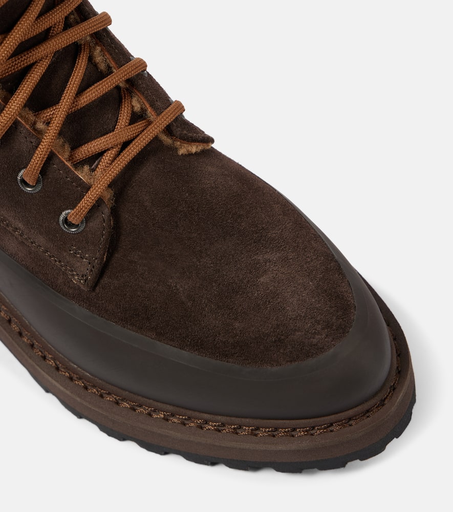 Le Monde Béryl Dolomite suede lace-up boots