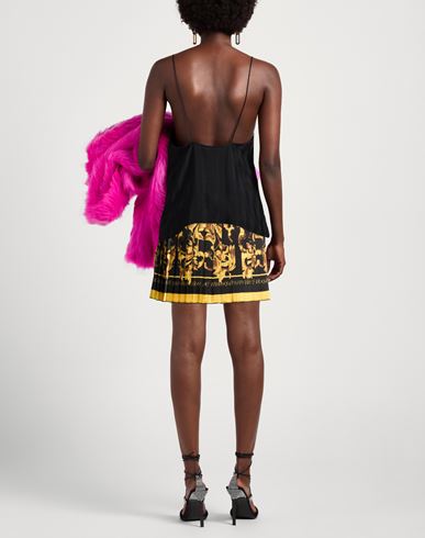 Woman Mini skirt Black Size 4 Polyester