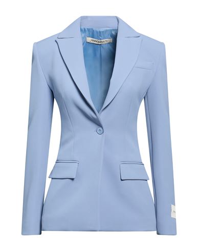 Woman Blazer Light blue Size S Polyester, Elastane