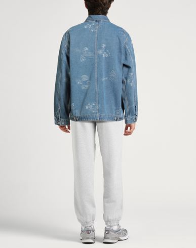 Man Denim outerwear Blue Size L Organic cotton