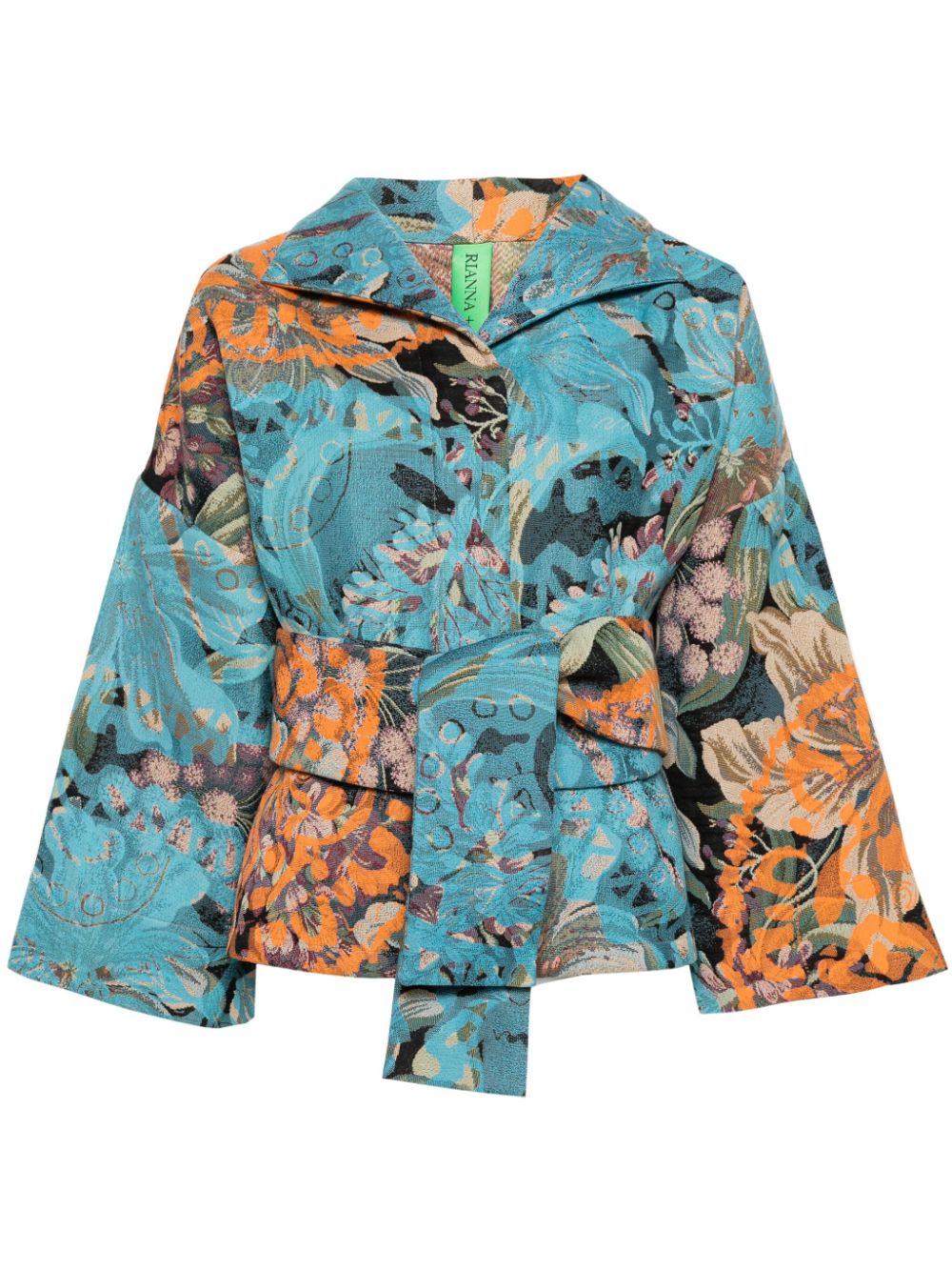 The Kipos Claudia Brocade blouse - Blue