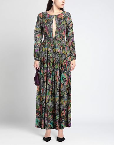 Woman Maxi dress Black Size XS Cotton
